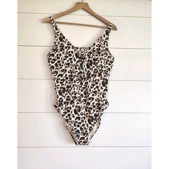 Bleu Rod Beattie Animal Print Soft Cup Adjustable Strap One Piece Size 14 NWT - Picture 2 of 13